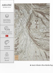 Aurora Rug Cream Gold, Modern Abstract High Shine Soft Living Room Carpet