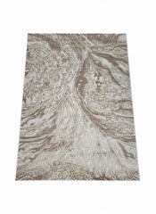Aurora Rug Cream Gold, Modern Abstract High Shine Soft Living Room Carpet