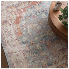 Flores Blue Contemporary Rug for Bedroom & Livingroom 160x230cm, Asiatic
