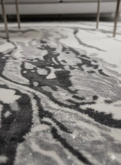 Gray Platinum contemporary Rug 160x230cm, Next Bedroom Living Room Asia