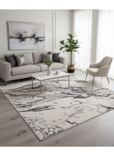 Gray Platinum contemporary Rug 160x230cm, Next Bedroom Living Room Asia