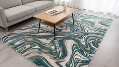 Green Contemporary Rug & Carpet 200x290cm, Bedroom & Livingroom By Asia