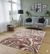 Light Rose Aurora Rug 200x290cm, Modern Bedroom Living Room Asia