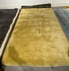 Luxury ARAN Jasmine Yellow Rug 160x230cm, Hand Woven