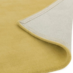 Luxury ARAN Jasmine Yellow Rug 160x230cm, Hand Woven