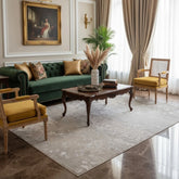 Luxury Premium Aurora Dune Metallic Beige Rug VE14 – Modern Abstract Rug for Living Room & Bedroom