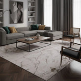 Luxury Premium Aurora Marbella Metallic Beige Rug