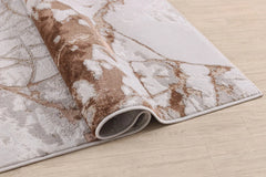 Luxury Premium Aurora Marbella Metallic Copper Rug