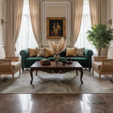 Luxury Premium Aurora Wawe Metallic Green Rug VE12 – Modern Abstract Rug for Living Room & Bedroom