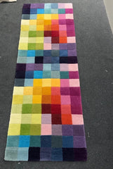 Multi-colour Funk Rug 70x200cm,Next Chic Living Room Bedroom By Asiatic