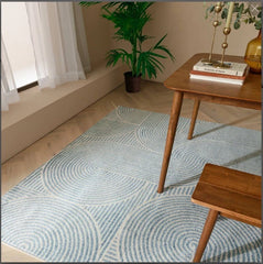 Muse Blue Contemporary Rug 160x230cm Premium Bedroom Living Room