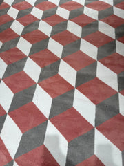 Premium Arlo Pink Block Geometric Rug 200x300cm – Soft Modern Rug