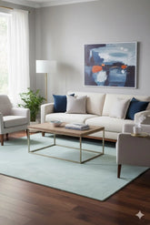 Light Blue Milo Contemporary Rug 160x230cm Next, Living Room By Asiatic