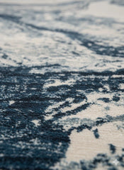 Blue Contemporary Rug 120x170cm Modern Abstract Living Room Carpet Soft Area Mat