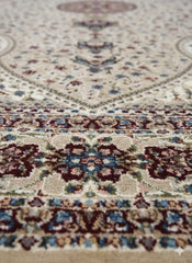 Beige Silk Effect Abstract Rug 160x230cm Large Modern Living Room Carpet Soft