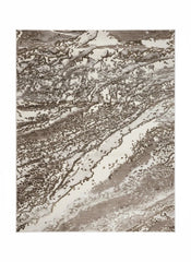 Aurora Rug Brown Gold Dune Abstract Metallic High Shine Living Room Carpet