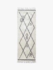 Berber Style Grey Runner Rug 70x200cm, for Bedroom & Living Room