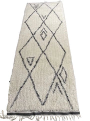 Berber Style Grey Runner Rug 70x200cm, for Bedroom & Living Room