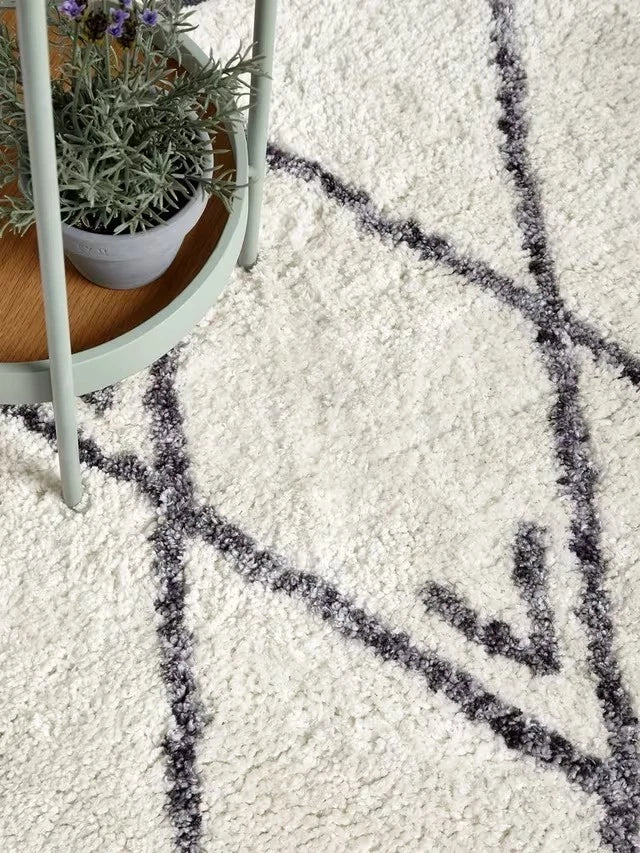 Berber Style Grey Runner Rug 70x200cm, for Bedroom & Living Room