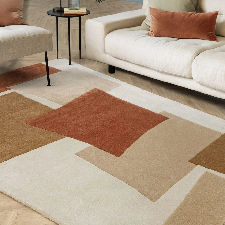 Eco-Friendly Romy Papercut Red Rug 160x230cm – Sustainable Hand Tufted Rug