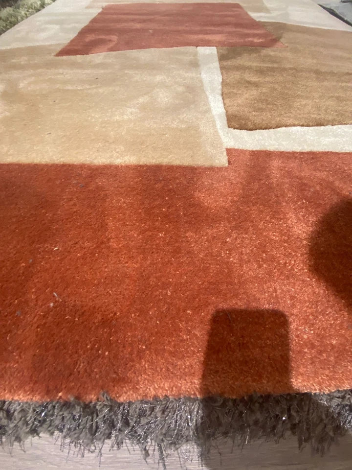 Eco-Friendly Romy Papercut Red Rug 160x230cm – Sustainable Hand Tufted Rug