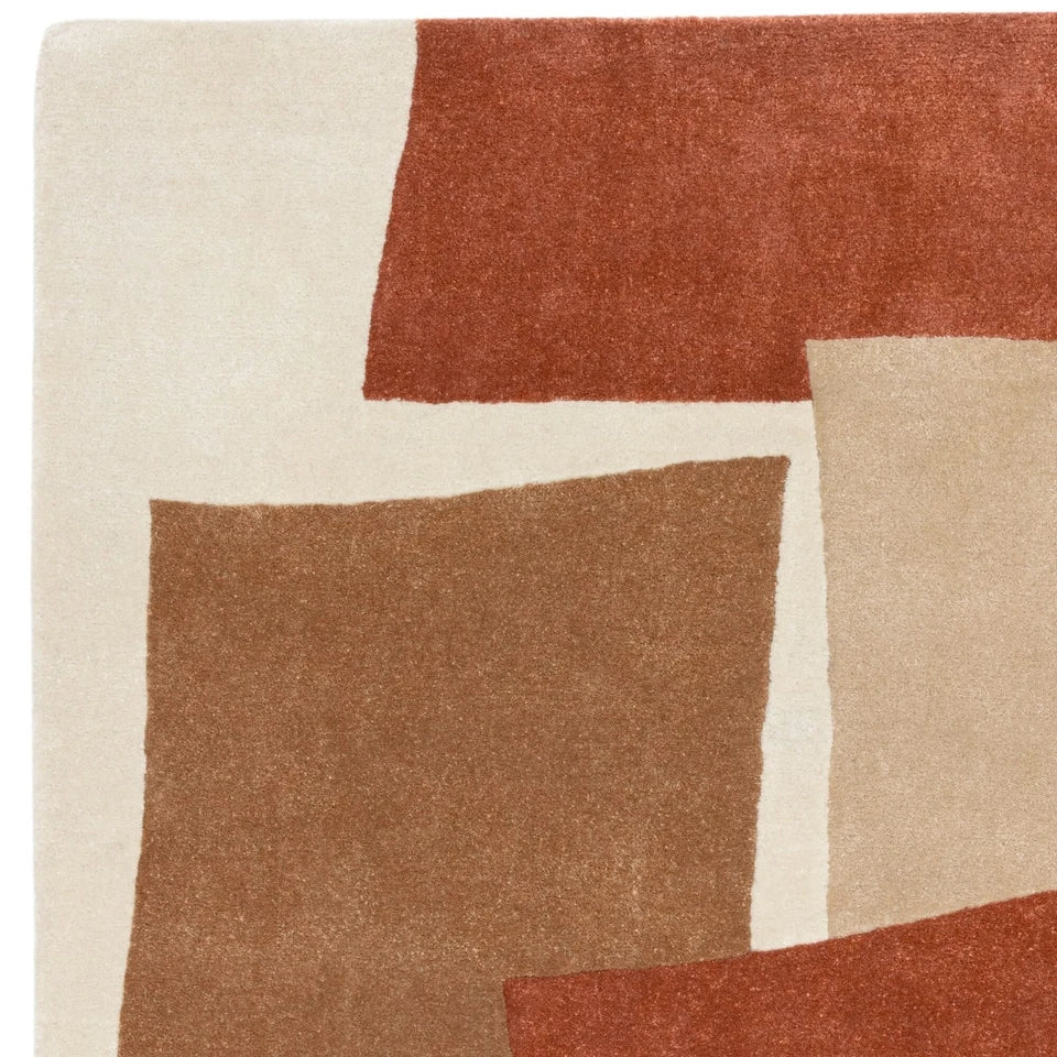 Eco-Friendly Romy Papercut Red Rug 160x230cm – Sustainable Hand Tufted Rug