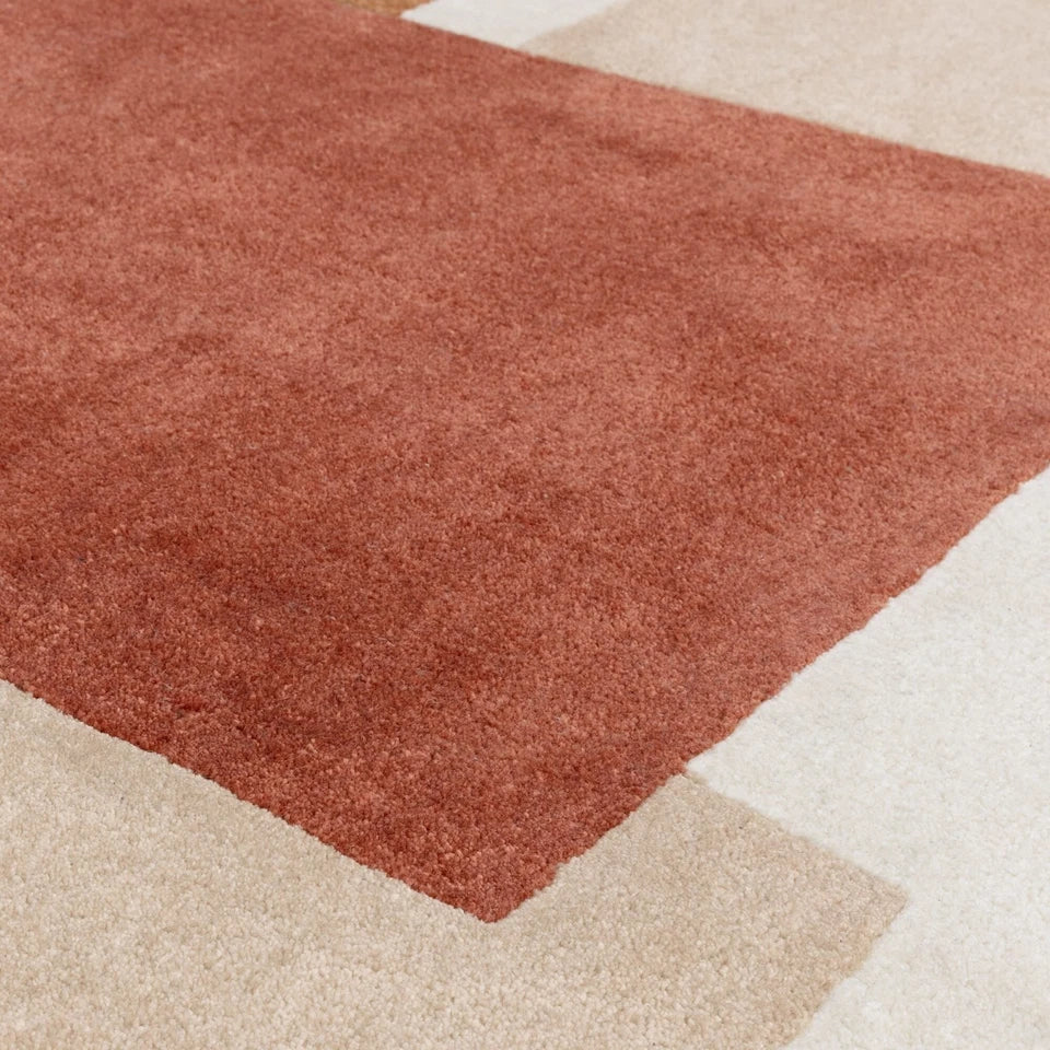 Eco-Friendly Romy Papercut Red Rug 160x230cm – Sustainable Hand Tufted Rug