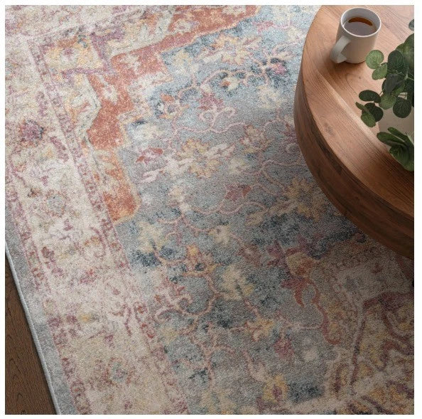 Flores Blue Contemporary Rug for Bedroom & Livingroom 160x230cm, Asiatic