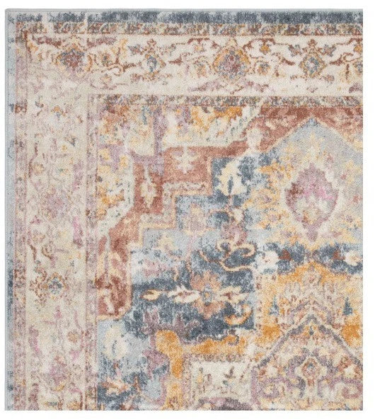 Flores Blue Contemporary Rug for Bedroom & Livingroom 160x230cm, Asiatic