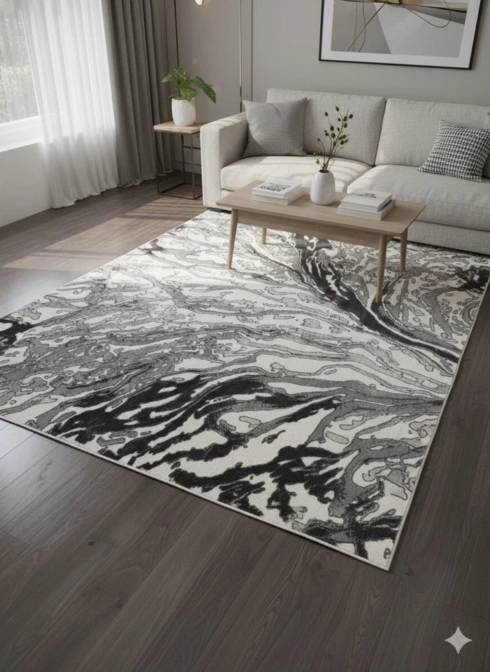 Gray Contemporary Rug  200x290cm M&S, Carpet Bedroom & Living Room Asia