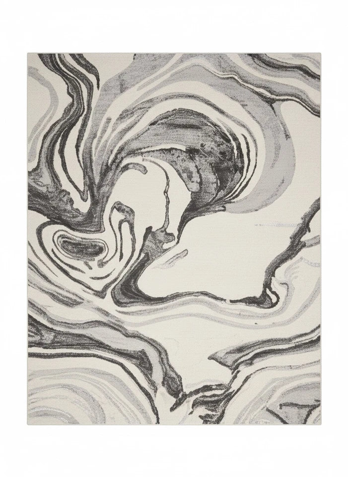 Grey Platinum Rug Carpet 120x170cm, Chic Bedroom Living Room By Asia