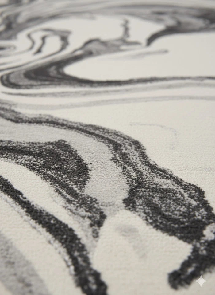 Grey Platinum Rug Carpet 120x170cm, Chic Bedroom Living Room By Asia