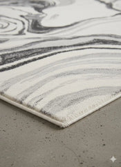 Grey Platinum Rug Carpet 120x170cm, Chic Bedroom Living Room By Asia