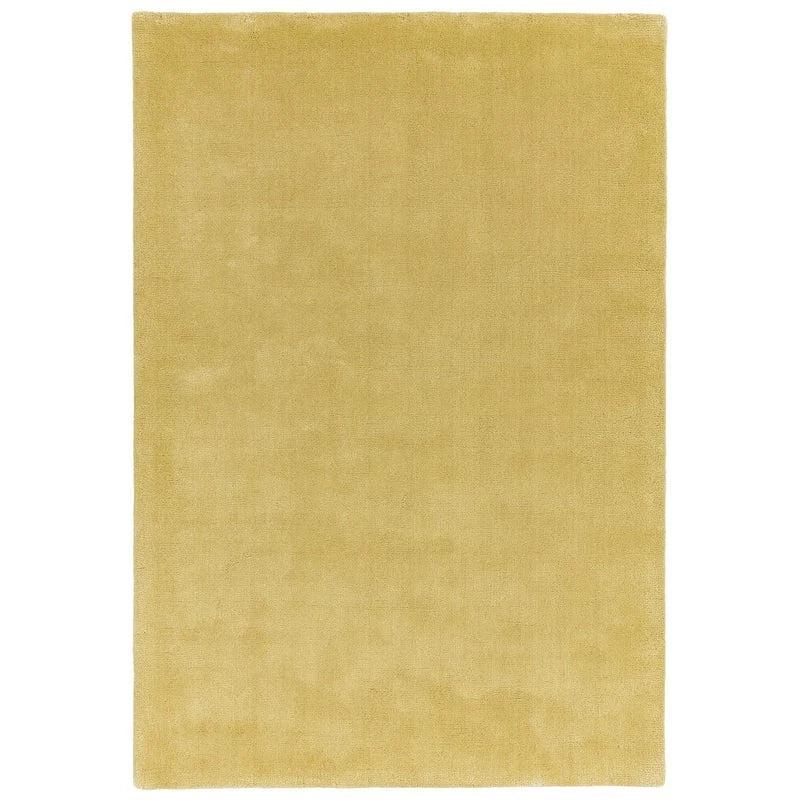 Luxury ARAN Jasmine Yellow Rug 160x230cm, Hand Woven