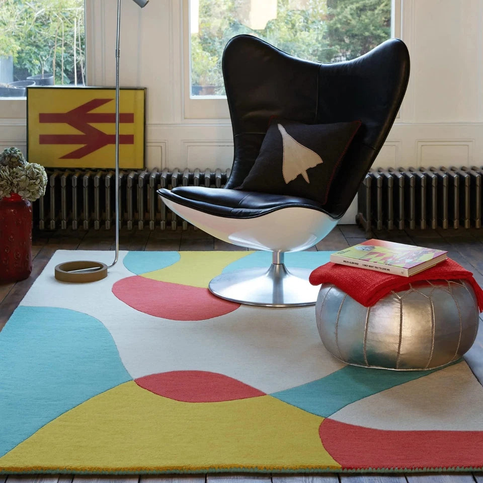 Luxury Multi-Color Wool Rug 200x300cm – Hand Tufted MATRIX ARC