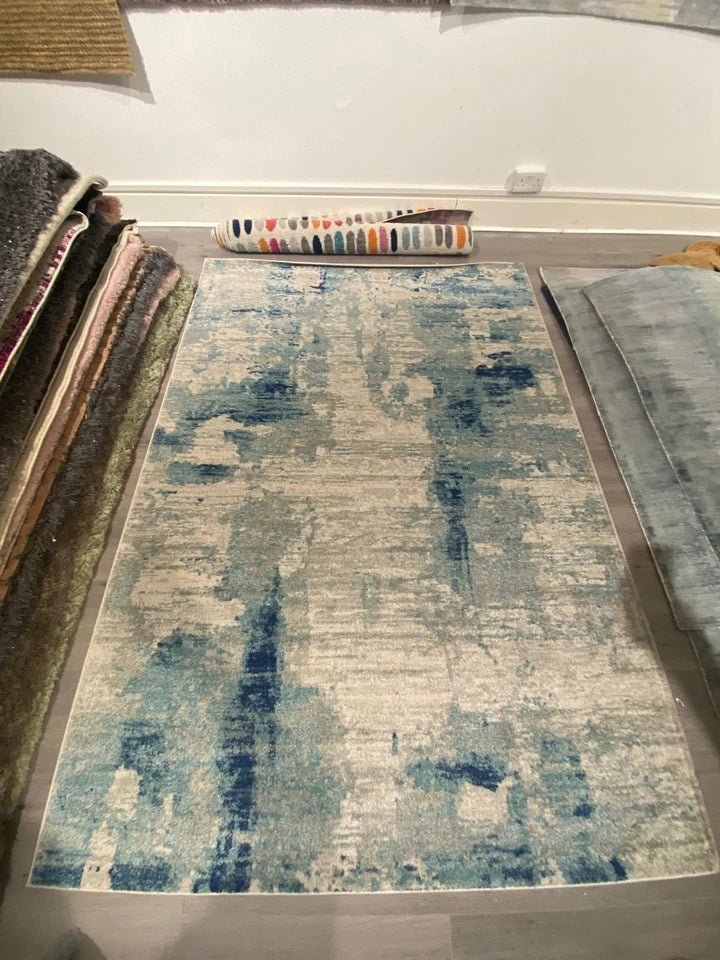 Luxury Nova Mirage Blue Rug 160x230cm – Modern Machine-Woven Rug