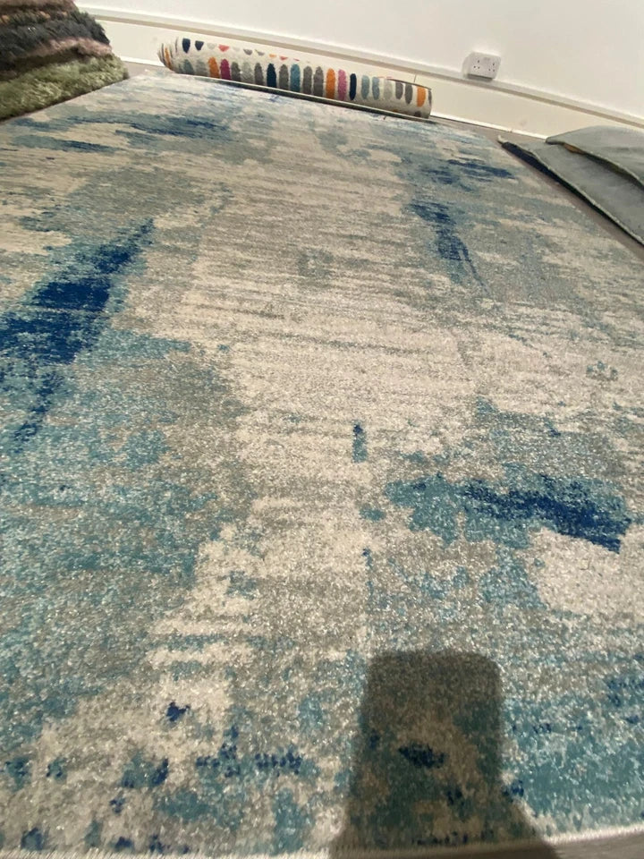 Luxury Nova Mirage Blue Rug 160x230cm – Modern Machine-Woven Rug