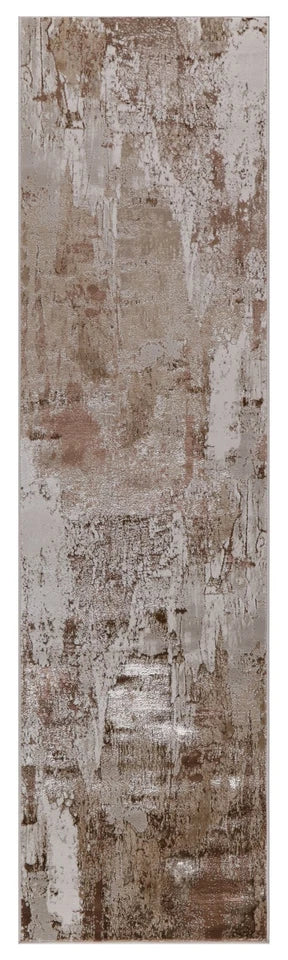 Luxury Premium Aurora Aurelia Metallic Copper Rug VE16 by Zebaa – Modern Abstract Rug for Living Room & Bedroom