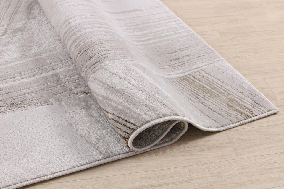 Luxury Premium Aurora Luminara Metallic Beige Rug