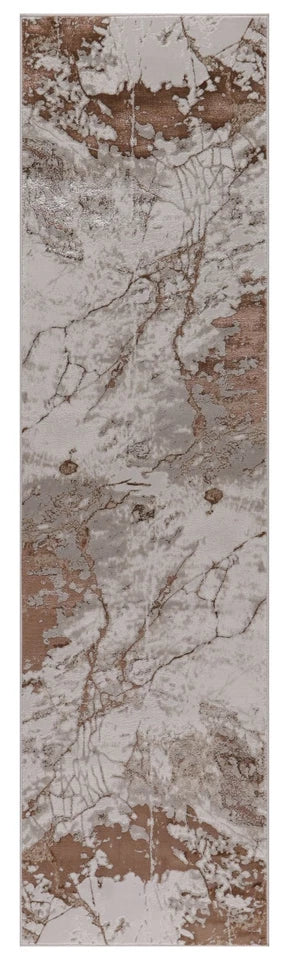 Luxury Premium Aurora Marbella Metallic Copper Rug
