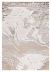Luxury Premium Aurora Wawe Metallic Beige Rug VE10 – Modern Abstract Rug for Living Room & Bedroom