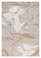 Luxury Premium Aurora Wawe Metallic Copper Rug VE11 – Modern Abstract Rug for Living Room & Bedroom