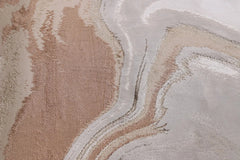 Luxury Premium Aurora Wawe Metallic Copper Rug VE11 – Modern Abstract Rug for Living Room & Bedroom