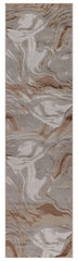 Luxury Premium Aurora Wawe Metallic Copper Rug VE11 – Modern Abstract Rug for Living Room & Bedroom