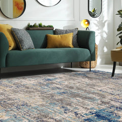 Modern Nova Illusion Blue Rug 160x230cm – Durable Contemporary Rug