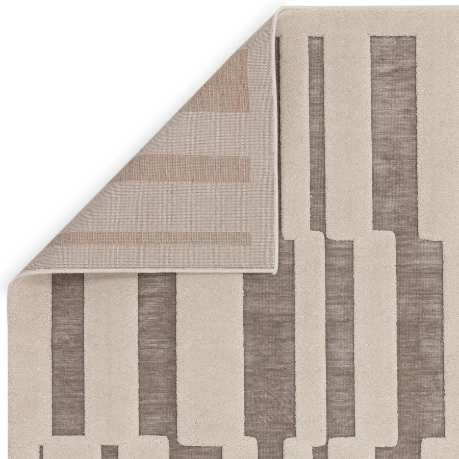 Modern VALLEY Natural/Ivory Build Rug 160x230cm – Luxurious & Durable Rug