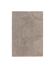 Modern Tova Moleskin Geometric Rug 160x230cm – For Bedroom & Living Room, Robot Tufted