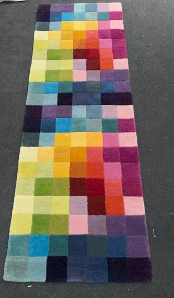 Multi-colour Funk Rug 70x200cm,Next Chic Living Room Bedroom By Asiatic