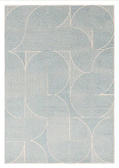 Muse Blue Contemporary Rug 160x230cm Premium Bedroom Living Room