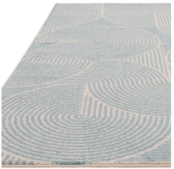 Muse Blue Contemporary Rug 160x230cm Premium Bedroom Living Room